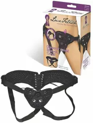 Трусики-джоки для страпона со шнуровкой Diamond Velvet Strap-On Corset – фиолетовый
