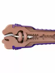 Реалистичный мастурбатор Fleshlight Boost Blow, рот, 24,8 см, ТЭП, светло-телесный