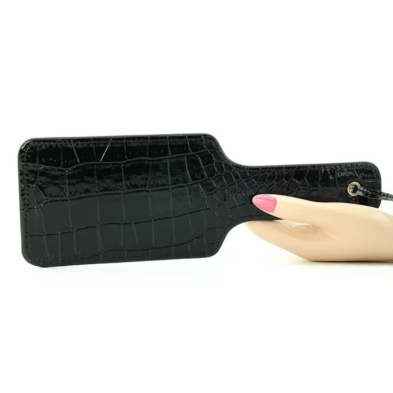 Шлепалка Fetish Fantasy Gold черная с золотом