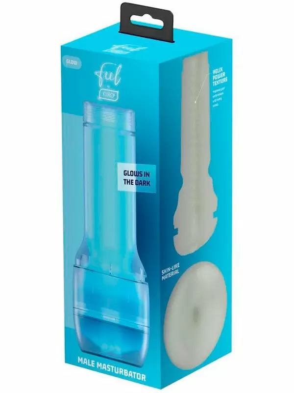 Реалистичный мастурбатор Kiiroo Feel Glow, светится в темноте, 22 см, ТПЭ