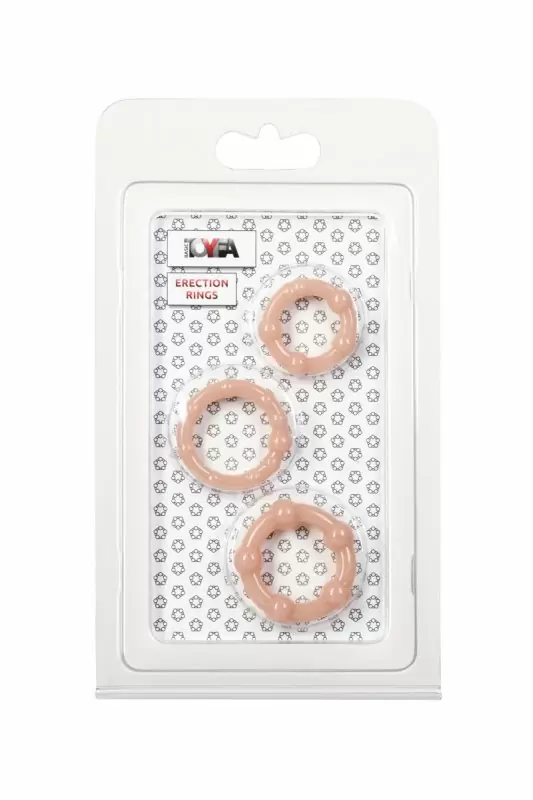 Набор эрекционных колец TOYFA - телесный