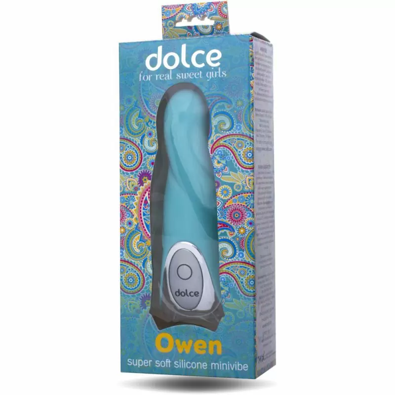 Мультифункциональный мини вибратор Dolce Owen – голубой