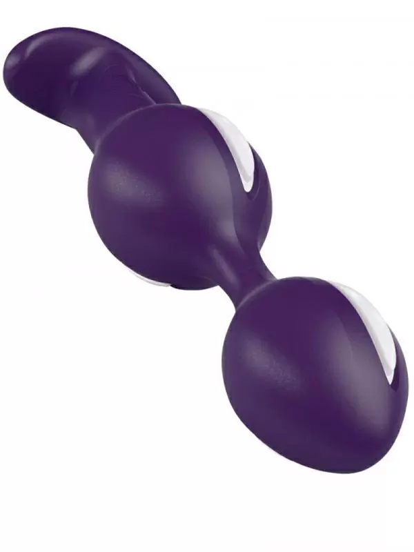 Анальные шарики Fun Factory B BALLS, со смещенным центром тяжести, 12,5 см, фиолетовый