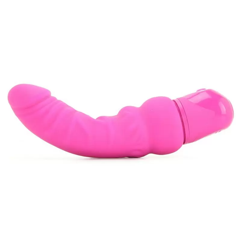 Фаллоимитатор с вибрацией Bendie Power Stud Curvy – розовый