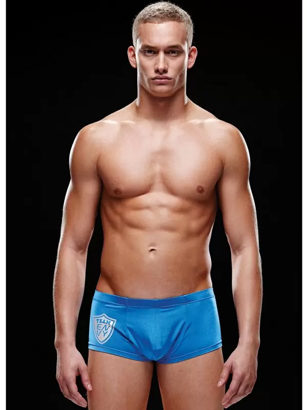 Голубые хипсы, трусы мужские - M/L