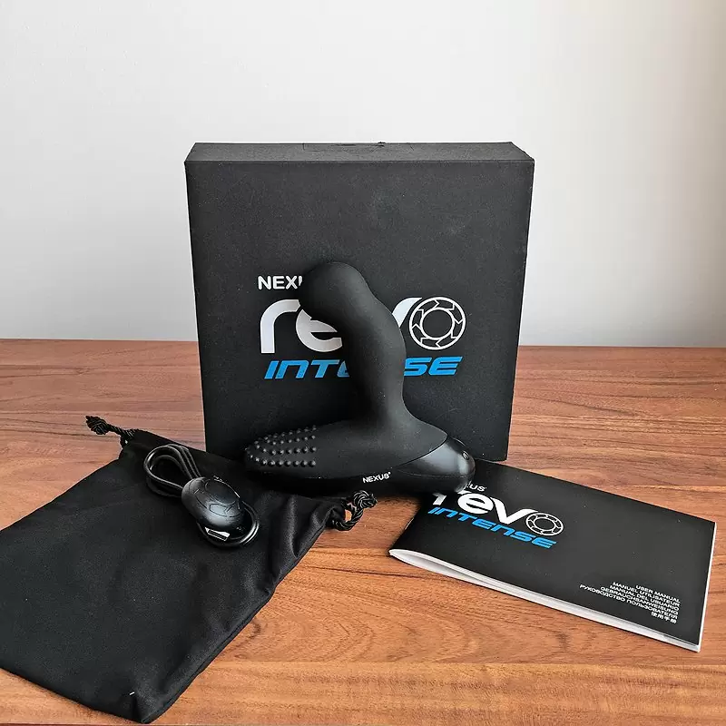 Массажер простаты Nexus Revo Intense с вращающейся головкой - черный