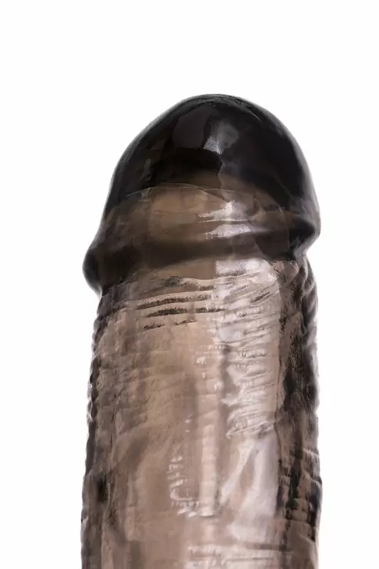 Вибронасадка TOYFA XLover с петлёй на мошонку — серая, 15,5 см