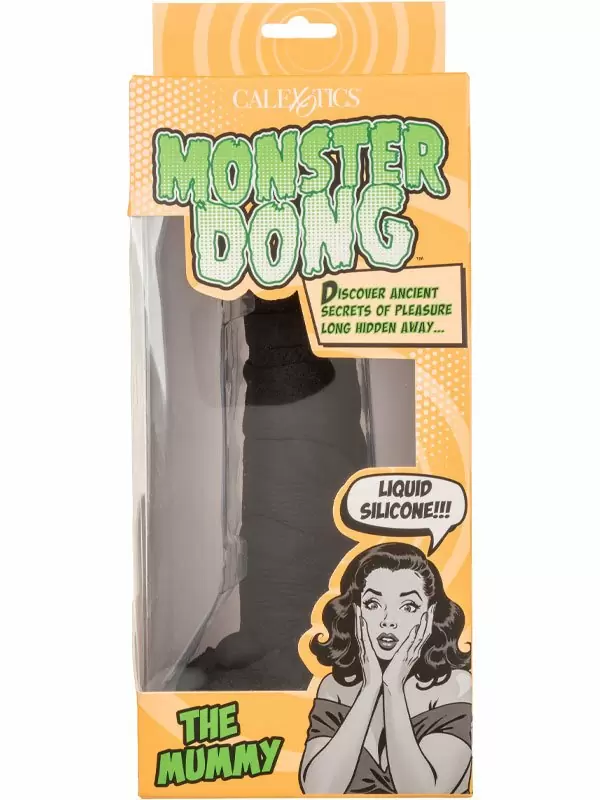 Необычный фаллоимитатор California Exotic Novelties Monster Dong The Mummy, с присоской, 18,5 см, жидкий силикон