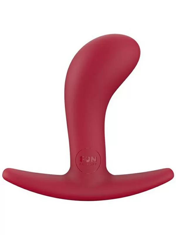 Компактная анальная пробка Fun Factory Bootie Small, 7,5 см, силикон, бордовая