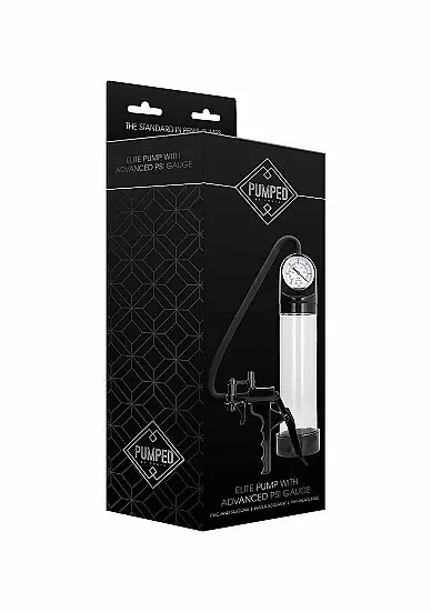 Ручная вакуумная помпа для мужчин с манометром Elite Pump With Advanced PSI Gauge