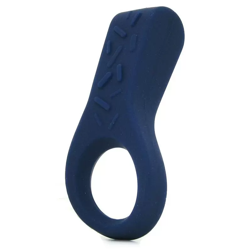 Эрекционное виброкольцо Ovo B4 с вертикальным стимулятором – синий