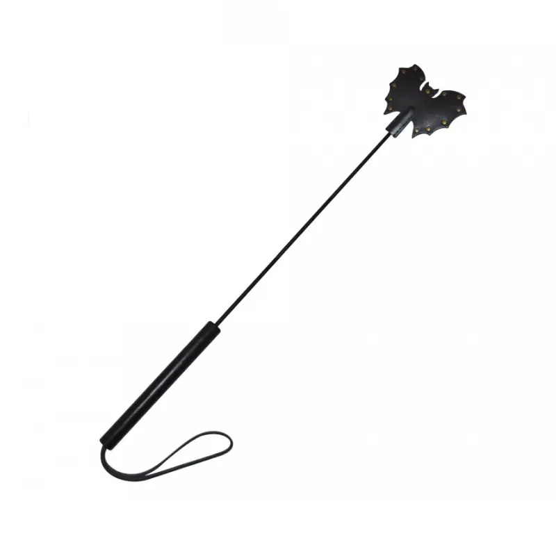 БДСМ-стек Летучая мышь из натуральной кожи, 60 см