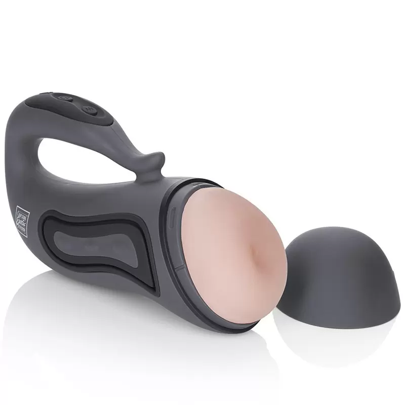 Мастурбатор анус Alpha Stroker 1 с вибрацией – серый