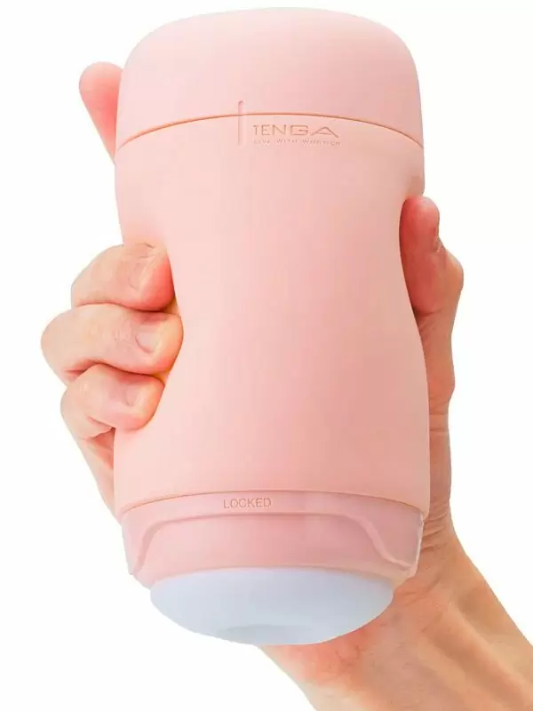 Мастурбатор Tenga Puffy Strawberry Pink, 16.5 см, ТЭП, розовый | Он и Она 18+