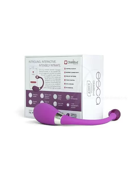 Интерактивный вибратор OhMiBod Esca - фиолетовый