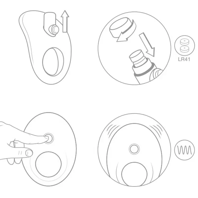 Эрекционное виброкольцо Ovo B5 с рельефным стимулятором клитора – белый