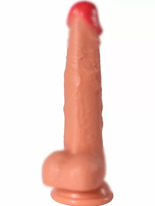 Реалистичный фаллоимитатор REAL, с пультом Д/У, 20 режимов, 21 см, ТПЕ