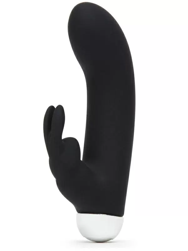 Компактный вибратор-кролик Fifty Shades of Grey Greedy Girl mini, 7 режимов, 14 см, черный