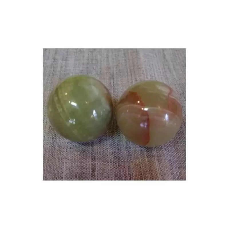 Вагинальные шарики Sitabella Massage Balls из натурального камня оникс