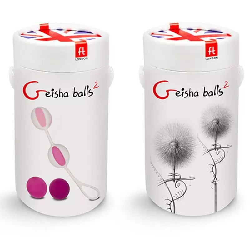 Бархатистые вагинальные шарики Geisha Balls 2 – розовый