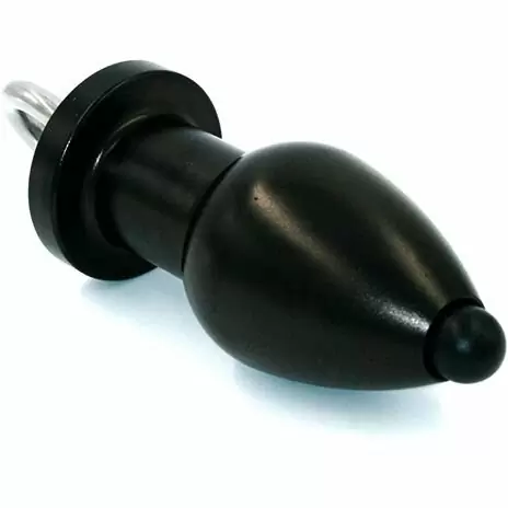 Полая анальная втулка металл с вкручивающимся поршнем Black