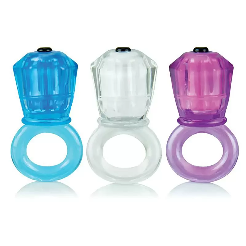 Виброкольцо на пенис Screaming O - Bling O с большим бриллиантом