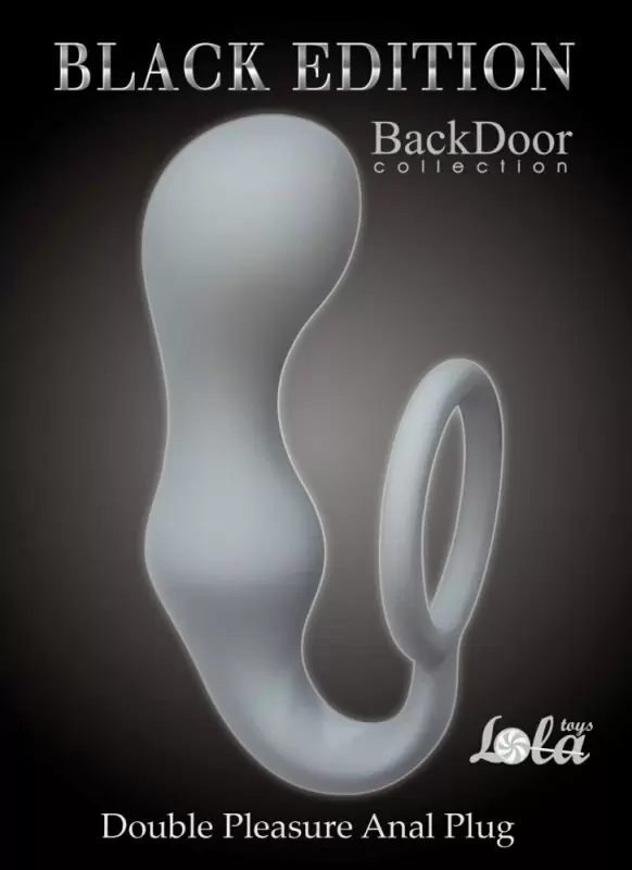 Анальный стимулятор с эрекционным кольцом Double Pleasure Anal Plug – серый 