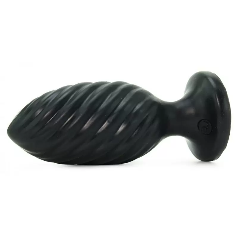 Анальная пробка Platinum Premium Silicone The Swirl – черный