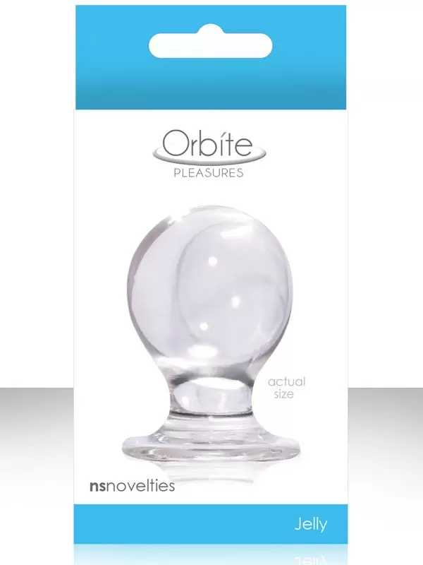 Средняя анальная пробка Orbite Pleasures - Clear