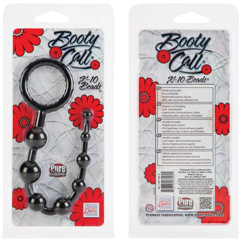 Гибкая анальная цепочка Booty Call X-10 - Black