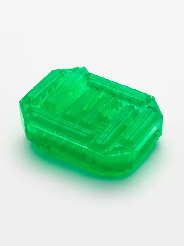 Нереалистичный мастурбатор Tenga Uni Emerald, 5,8 см, ТПЭ, зеленый