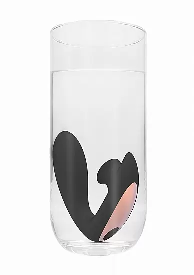 Бесконтактный вибратор-кролик Irresistible Desirable Black, 12,5 см, 10 режимов, силикон, черный