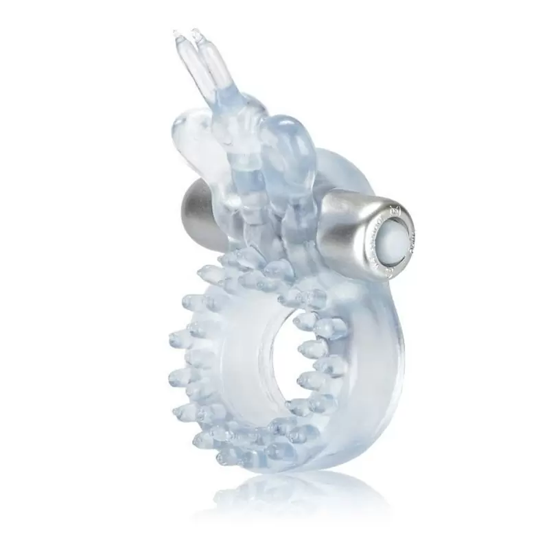 Эрекционное виброкольцо со стимулятором клитора Бабочка Wireless Butterfly Ring – прозрачный