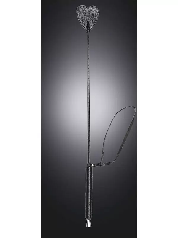 Стек в форме сердца Sitabella из натуральной кожи – черный