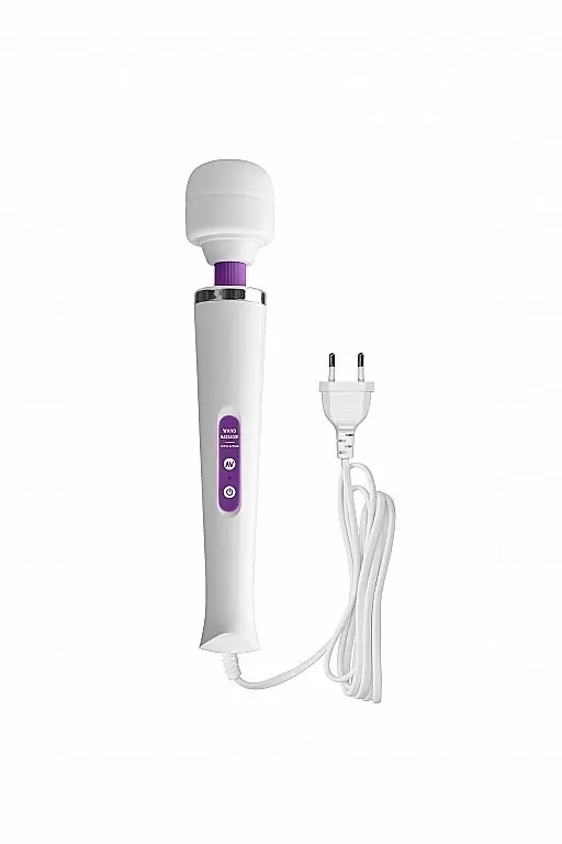 Вибромассажёр Wonder Wand — белый с фиолетовым 