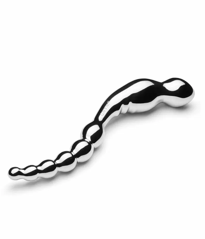 Двусторонний фаллоимитатор le WAND Swerve, 20 см, металл, серебристый