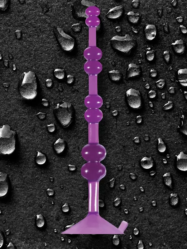 Анальная елочка на присоске Aspire Pleasure Beads - Purple
