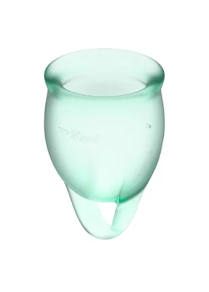 Набор менструальных чаш Satisfyer Feel confident Menstrual Cup (light green)