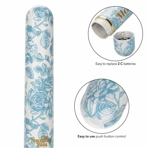 Гладкий вибратор NAUGHTY BITS MOTHER FUCKER, 10 режимов, 16 см, смарт-кнопка