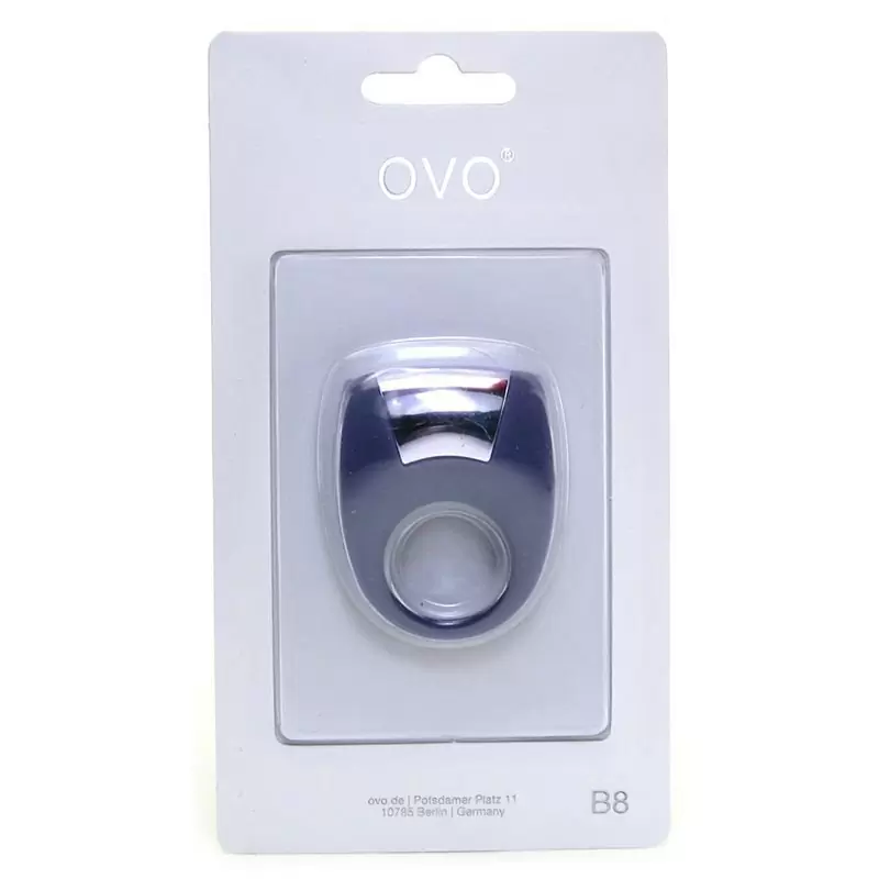 Эрекционное кольцо Ovo B8 с вибрацией – фиолетовый