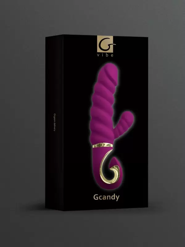 Вибратор-кролик с витым стволом GCandy