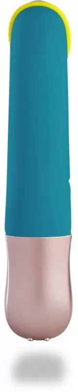 Инновационный вибратор-кролик Fun Factory Amorino, с эластичной лентой, 6 режимов, бирюзовый