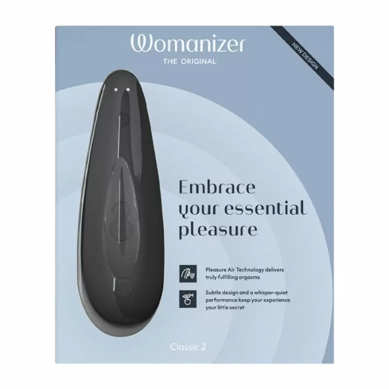 Вакуумный стимулятор клитора Womanizer Womanizer Classic 2. 10 уровней интенсивности. Черный
