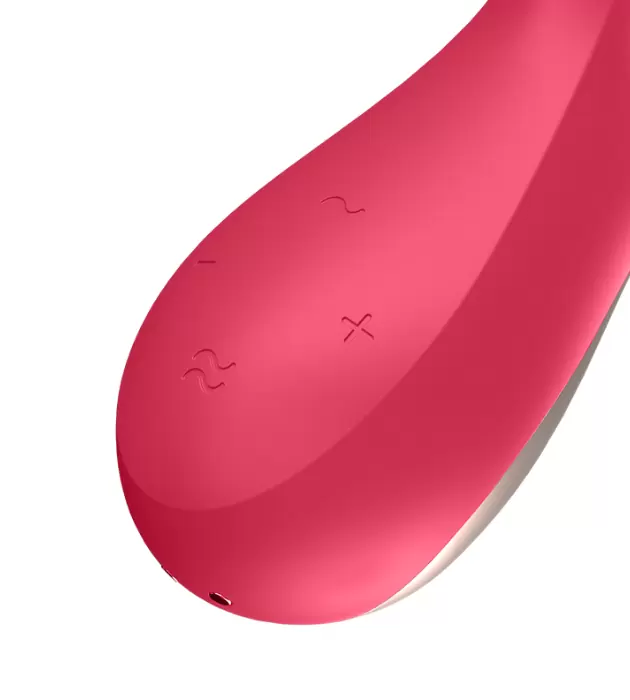 Вибромассажер Satisfyer Mono Flex с возможностью управления через приложение - красный