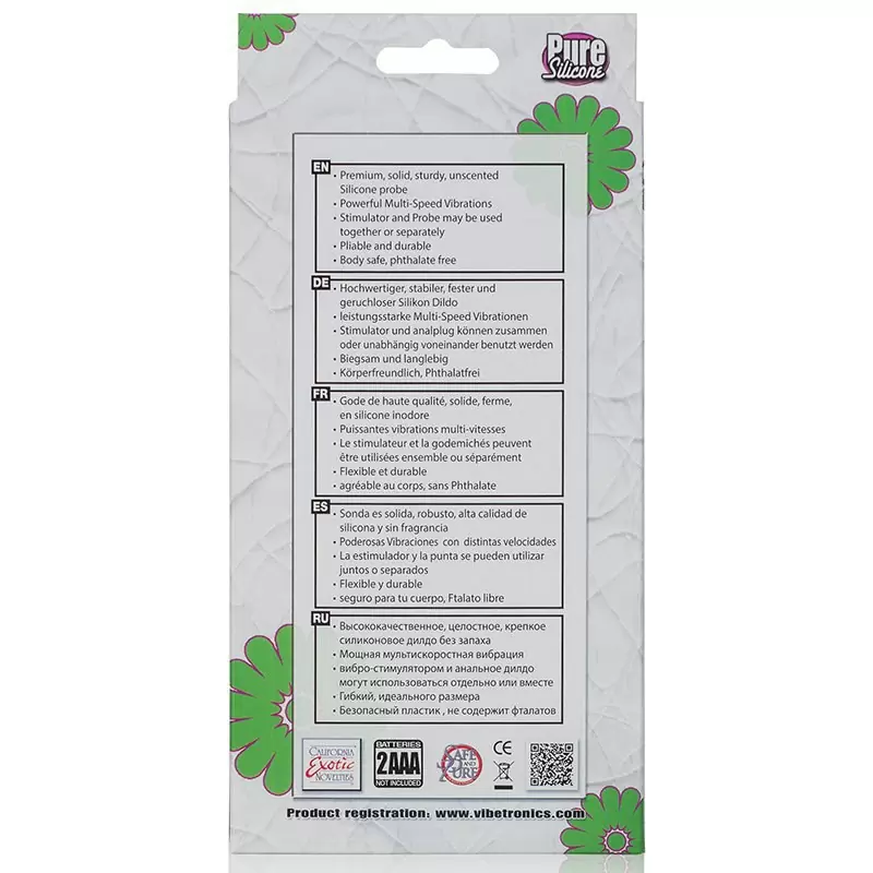 Анальная пробка с вибрацией Booty Glider – розовая