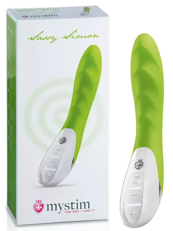 Вибромассажер Sassy Simon рельефный – зеленый