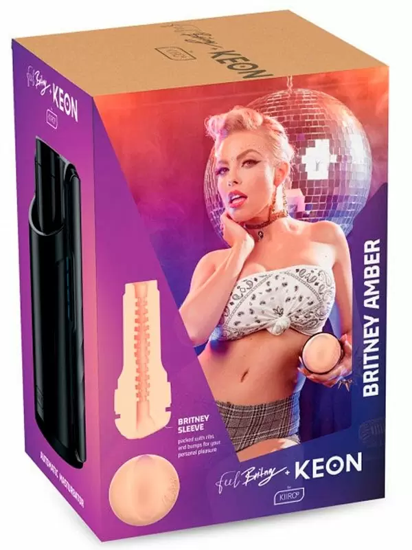 Интерактивный мастурбатор Kiiroo Keon + Feel Britney Combo, 22 см, черный