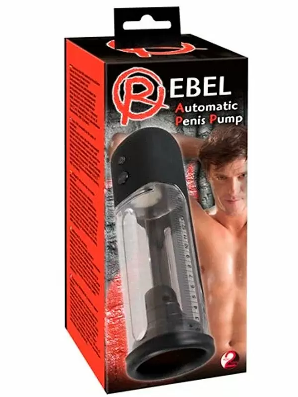 Автоматическая помпа для мужчин Orion, 24 см, силикон, прозрачная с черным