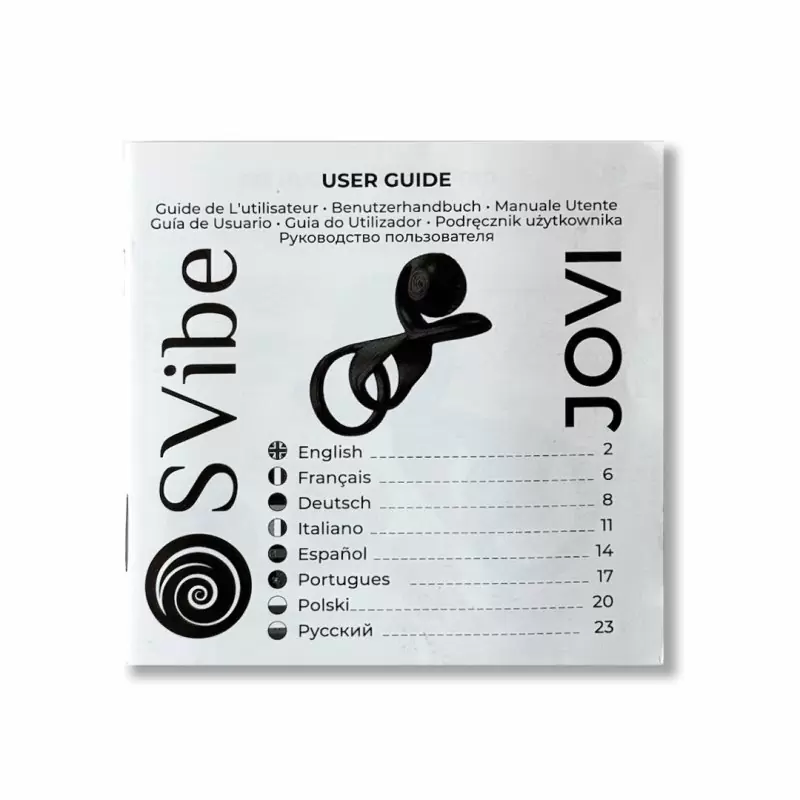 Инновационное эрекционное кольцо SVibe JOVI, 8 режимов работы, пульт ДУ, двойная стимуляция