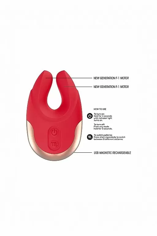 Клиторальный стимулятор Lavish (красный)